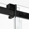 NEW TRENDY Drzwi prysznicowe przesuwne SOFTI BLACK 110x200 samodomykające EXK-3951